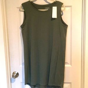 Eileen Fisher Sage Cotton jersey Tank Dress NWT